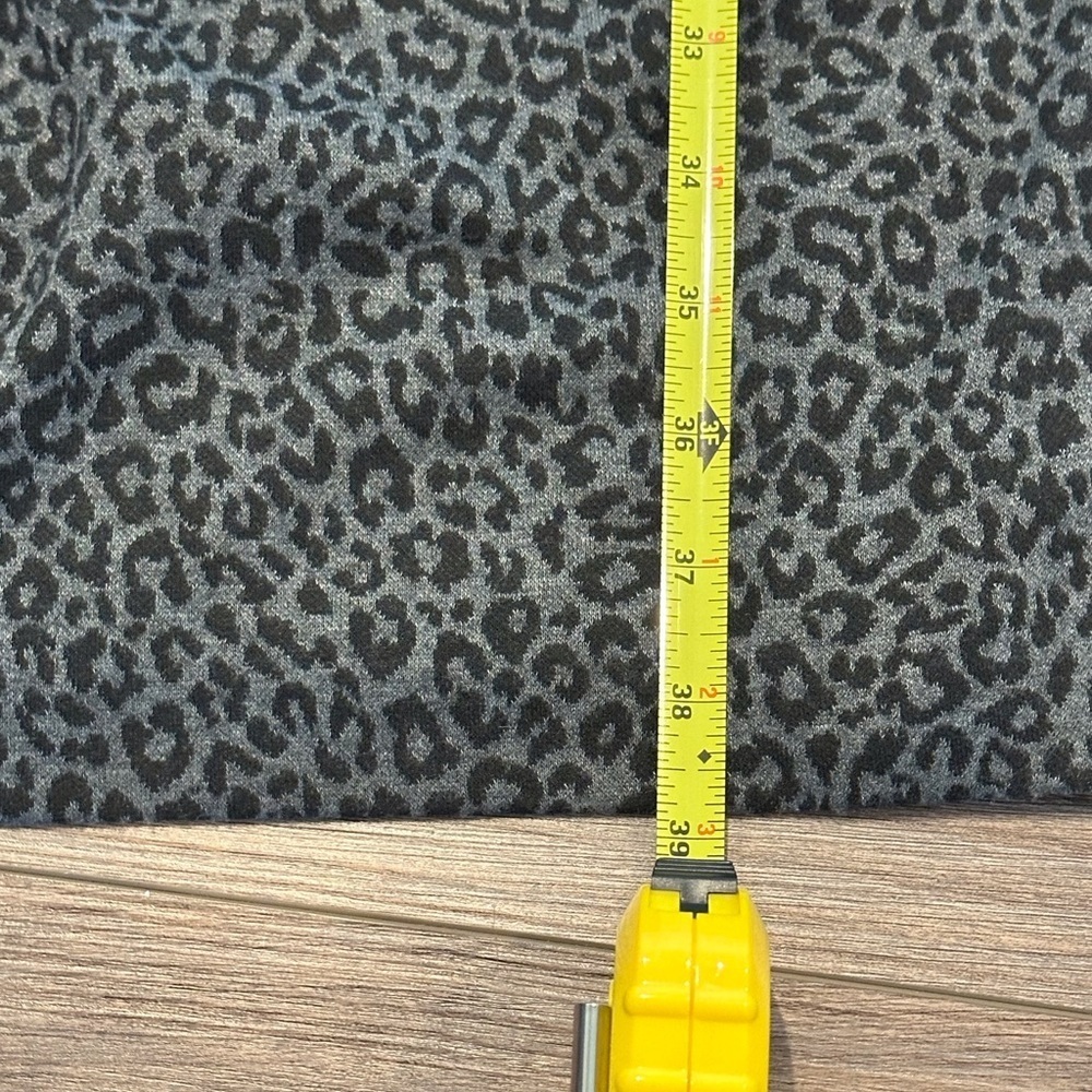 David Meister Black & Gray Leopard Sheath Dress With Bow Size 10 - Picture 8 of 8